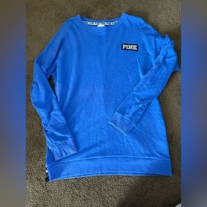 Victoria's Secret Pink Blue Crew Neck